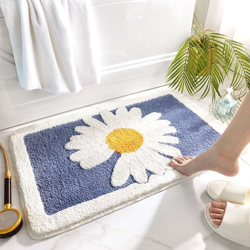 Daisy Floral Bath Mat