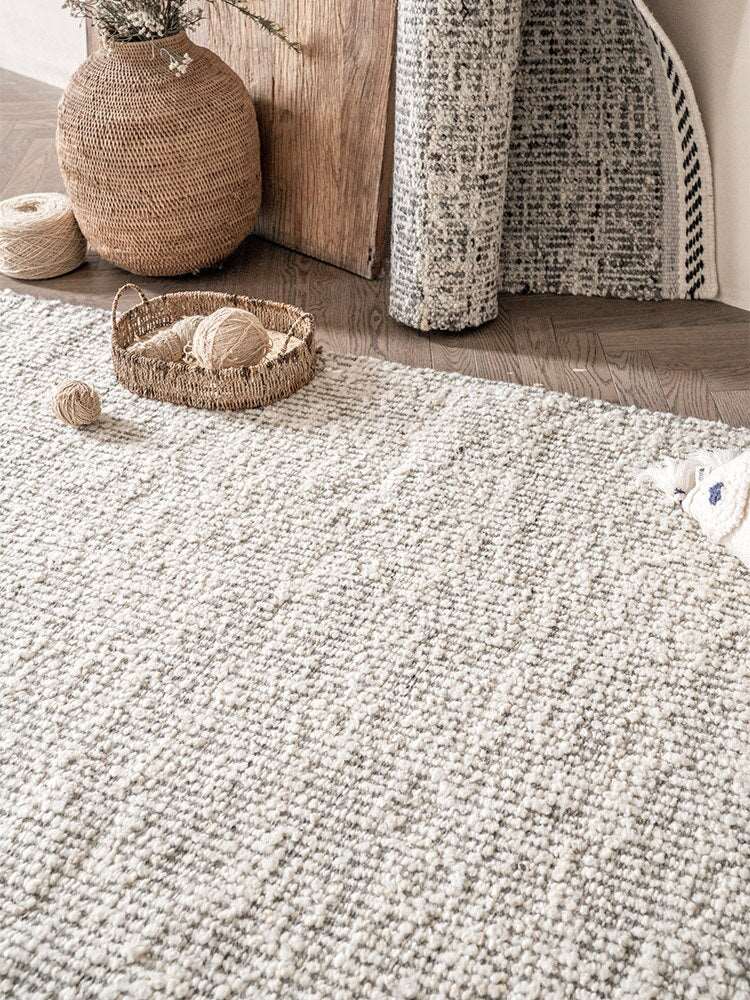 Hand Woven Wool Blend Area Rug
