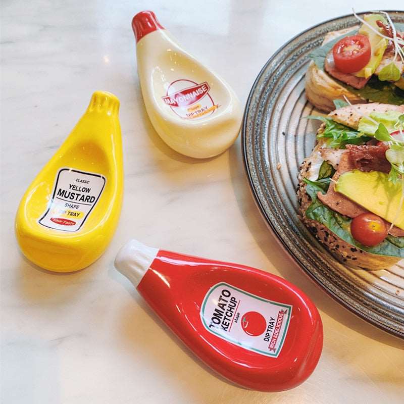 Condiment Shaped Dipping Saucer