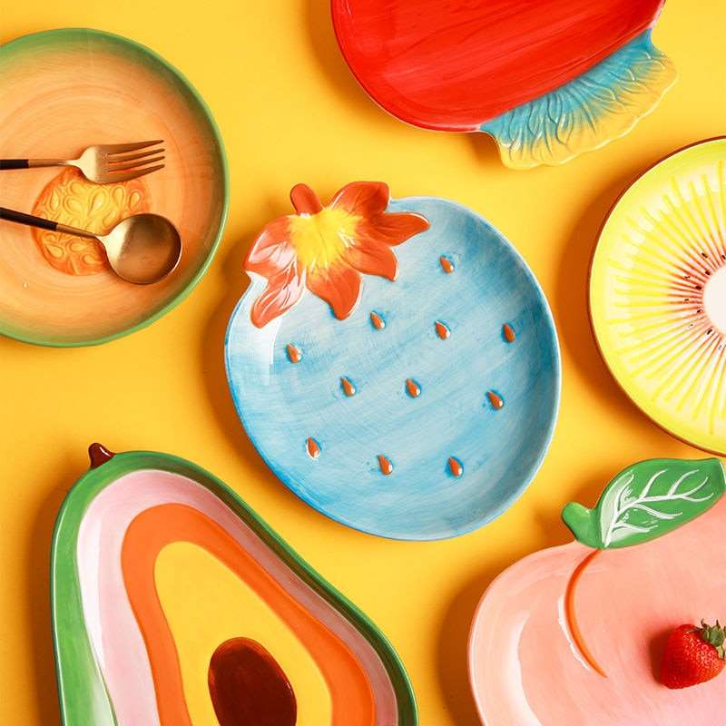 Garden Fruit & Vegetable Shaped Plates