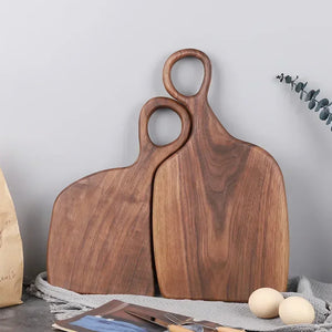 Open image in slideshow, Loving Couple Black Walnut Wood Chopping Boards
