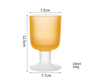 Open image in slideshow, Medieval Frosted Glass Goblets
