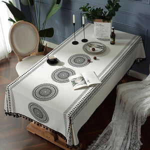 Mandala Print Tablecloth